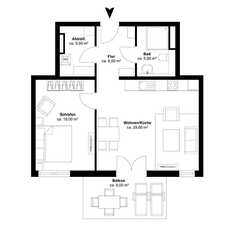 Appartement Bernsteinquartier Bq0550 - Duenensonne *